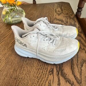 Hoka Clifton 8 White Running Shoes